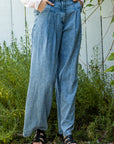 The Tommi Pleated Denim Trousers