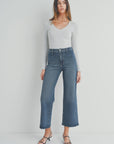 The Ramona Dark Denim Long Wide Leg Jeans