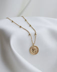 The Venus Medallion Gold Necklace by MASHALLAH