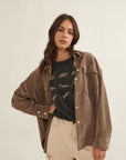 The Yora Corduroy Shacket