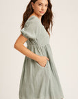 The Lindsey Puff Sleeve Dress