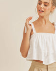 The Wait a Minute Ribbon Strap Cami