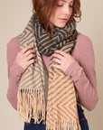 The Ellie Striped Oblong Scarf