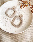 The Abi Textured Clay Earrings by Taylor'd to All