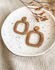 The Abi Textured Clay Earrings by Taylor'd to All