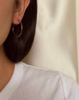 The Matriarch Mini Hammered Hoops by Points Jewelry