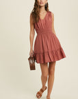 The Adri Smocked Mini Dress