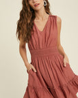 The Adri Smocked Mini Dress