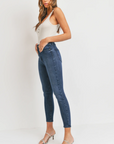 The Sara High Rise Cropped Skinny Jeans by Just Black Denim