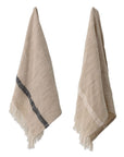 Woven Cotton Striped Tea Towels