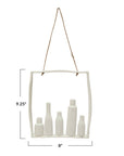 Unglazed Hanging Ceramic Bud Vase