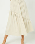 The Alicia Asymmetric Seam Midi Skirt