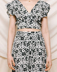 The Ally Floral Top + Skirt Set - Sold Separately
