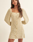 The Amaya Square Neck Mini Dress