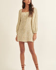 The Amaya Square Neck Mini Dress