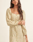 The Amaya Square Neck Mini Dress