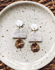 The Ana Sunburst Clay Earrings by Taylor'd to All