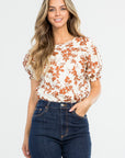 The Arabella Floral Puff Sleeve Top