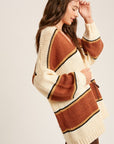 The Aiden Striped Open Cardigan