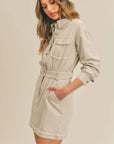 The Echo's Sister Distressed Denim Mini Dress