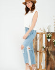 The Lily Padded Muscle Tee