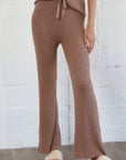 The Brigitta Mocha Sweater Knit Lounge Pants