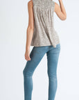 The Laila Smocked Leopard Tank