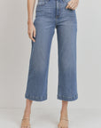 The Brandy Cropped Wide Leg Jeans by Just Black Denim