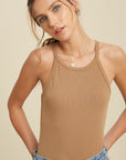 The Erin Fitted Ribbed Tank Top