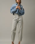 The Hopi High Rise Light Wash Balloon Jeans