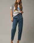 The Hopi High Rise Dark Denim Balloon Jeans