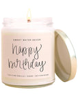 The Happy Birthday Soy Candle by Sweet Water Decor