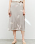 The Ichika Petal Satin Slip Skirt