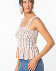 The Vanessa Smocked Peplum Top