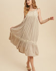 The Beth Embroidered Midi Dress