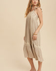 The Beth Embroidered Midi Dress