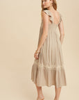 The Beth Embroidered Midi Dress