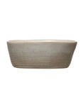 Mini Glazed Stoneware Oval Bowl