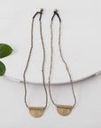 The Brinley Beaded Half Moon Necklace