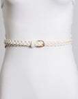 The Harlow Braided Skinny Belt