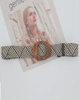 The Woven Straw Wooden Buckle Belt
