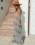 The Tia Geometric Maxi Dress