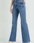 The Dana Disco High Rise Flare Jeans by Just Black Denim