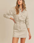 The Echo's Sister Distressed Denim Mini Dress