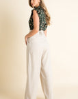 The Lillian Floral Flutter Sleeve Top
