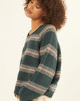 The Callia Striped Rollneck Sweater