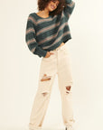 The Callia Striped Rollneck Sweater