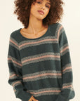 The Callia Striped Rollneck Sweater
