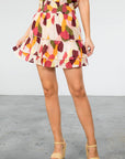 The Callie Abstract Top + Skirt Set - Sold Separately