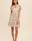 The Cammy Floral Chiffon Mini Dress